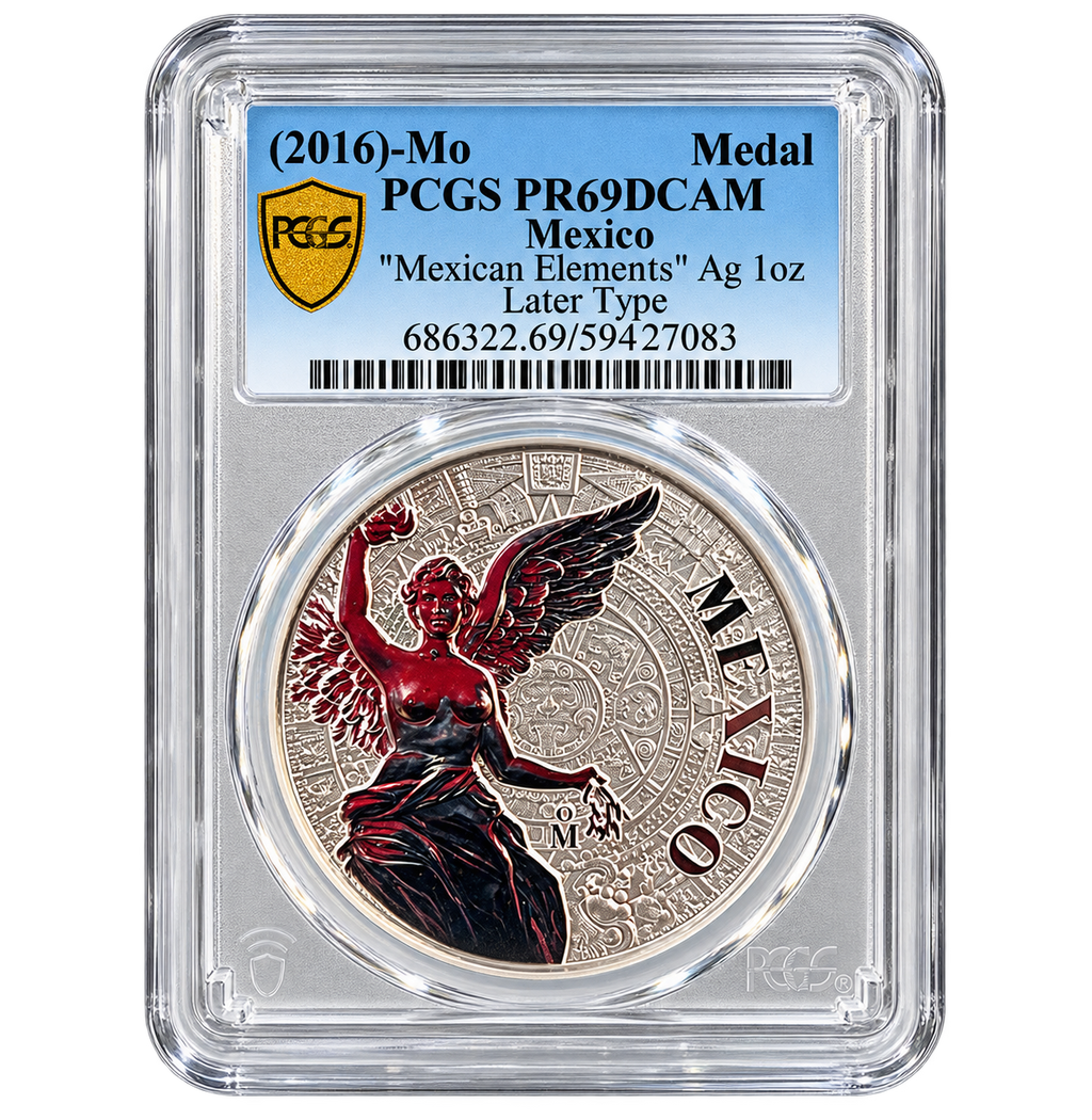 "2016-Mo Mexican Elements 1 oz Silver Medal PCGS PR69DCAM (5 Entries to the GAW)